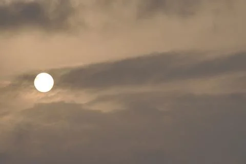 Nature's Canvas: Sun and Cloudscape Stock Photos