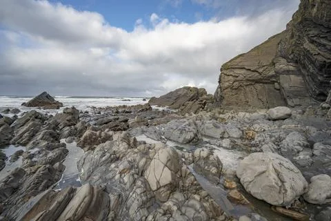 Natures creative rocky landscape Foto stock