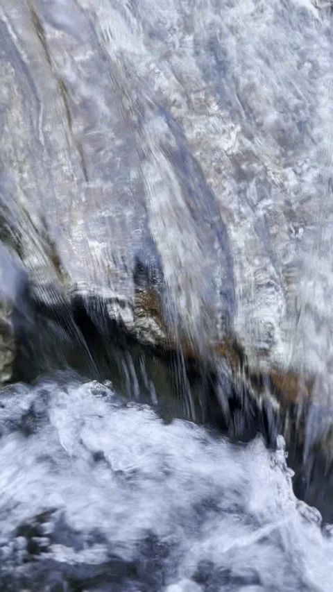 Nature’s Melody: Water Dancing Through Rocks Video stock 302837674
