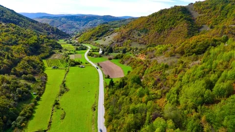 Natures Peace Captured by Drone Stock Footage 317208235