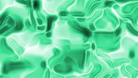 Nature’s Pulse – Abstract Green Fluid in Motion Stock Footage 310641887