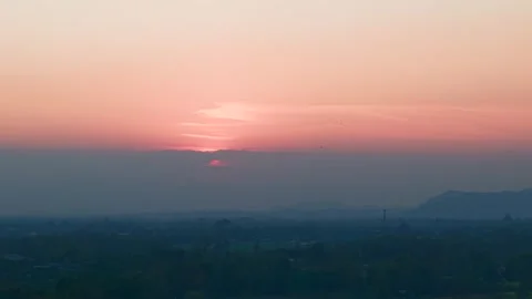 Nature’s Sunset Symphony Stock Footage 301634309