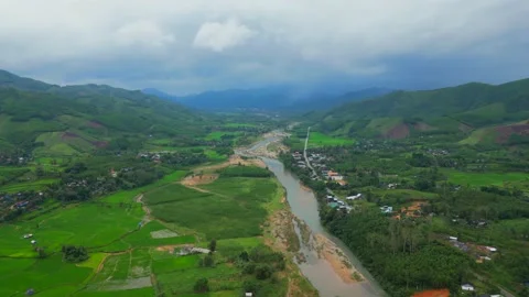 "Nature's Symphony: A Breathtaking 4K Drone Exploration of Waterfalls, Rivers, a Stock Footage 235814786