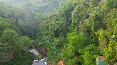 "Nature's Symphony: A Breathtaking 4K Drone Exploration of Waterfalls, Rivers, a Stock Footage 235815087