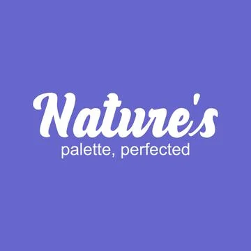 Nature's typography slogan 스톡 일러스트