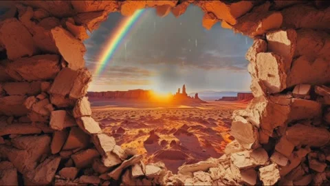 Natures Window 3 Stock Footage 243600228