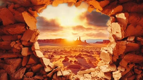 Natures Window 5 Stock Footage 243600205