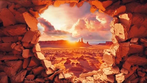 Natures Window 6 Stock Footage 243600190