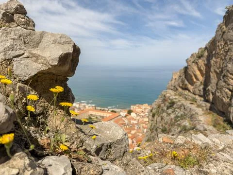 Nature's Window to the Sea Stock-Fotos