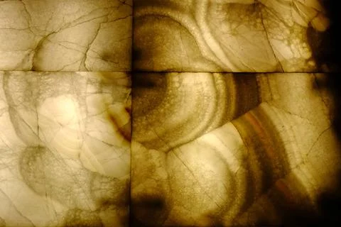 Natursteinplatte aus Onyx Transparente, hinterleuchtete Onyxplatten als ex... Stock Photos