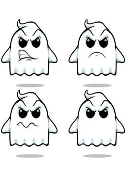 Naughty ghost - set 2 Stock Illustration
