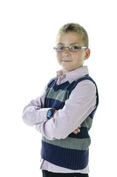 Naughty schoolboy Stock Photos
