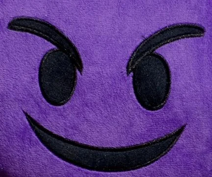 Naughty Smiley Devilish Face Stock Photos