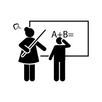 Naughty, student, bad icon. Element of enrichment program for school icon Illustrazione stock