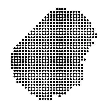 Nauru dotted vector map Stock Illustration