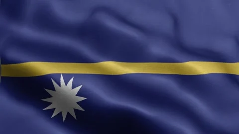 Nauru flag Front Stock Footage 318667351