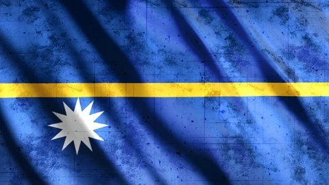Nauru Flag Grunge Stock Footage 123820237