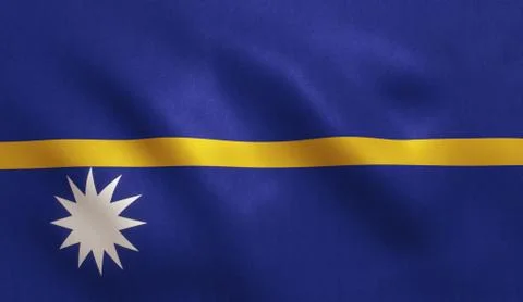 Nauru Flag Stock Illustration