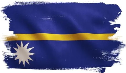 Nauru Flag Stock Illustration