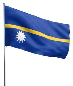 Nauru Flag Image Stock Illustration