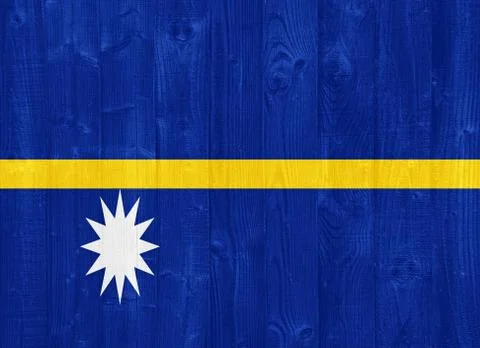 Nauru flag Stock Photos