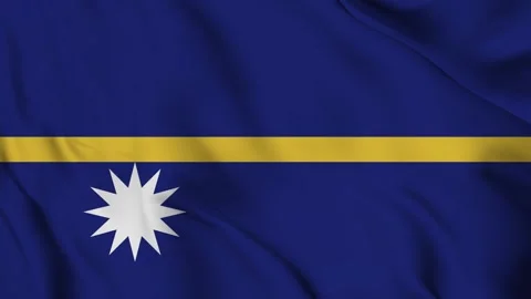 Nauru flag Waving Stock Footage 294133946