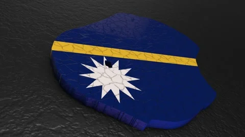 Nauru map 3d. 3d map of Nauru. Stock Footage 274414310