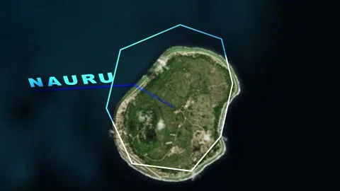 Nauru Map Animation Stock Footage 273718753