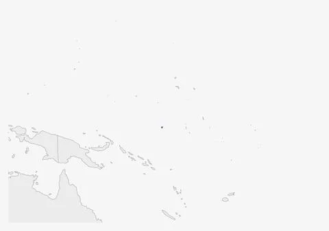 Nauru map highlighted in Nauru flag colors イラスト素材