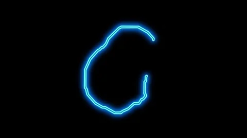 Nauru Map Outline Neon Lights Stock Footage 332850209