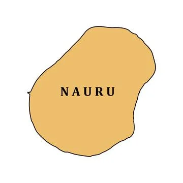 Nauru region map Stock Illustration