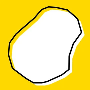 Nauru simplified vector map Stock Illustration