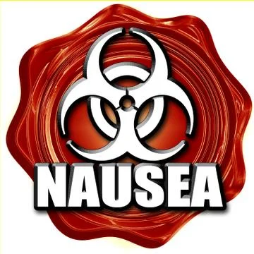 Nausea concept background Stock Illustration