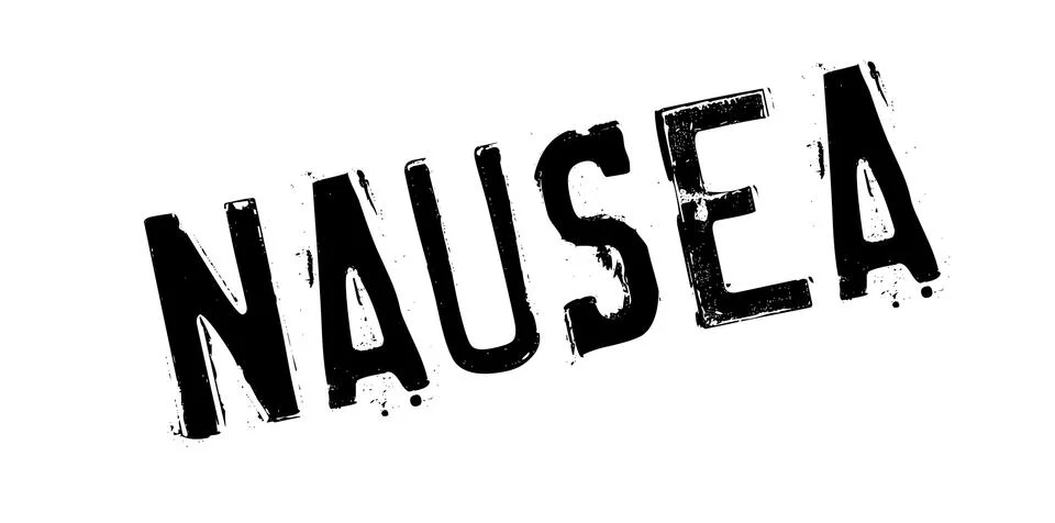 Nausea rubber stamp Stock Illustration