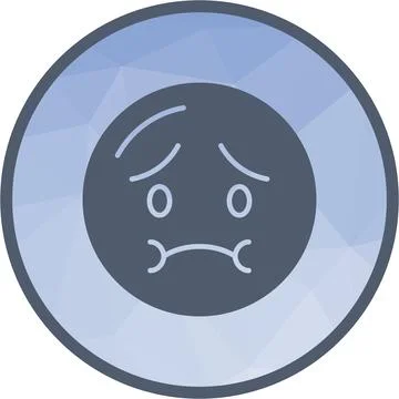 Nauseated Face icon vector image. Stock Illustration