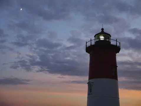 Nauset Light lighthouse, Cape Cod, Massachusetts, MA, USA, North America Stock Photos