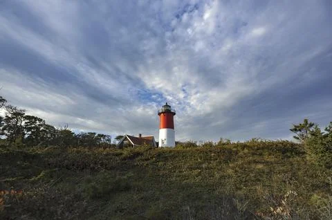 Nauset Light lighthouse, Cape Cod, Massachusetts, MA, USA, North America Stock Photos