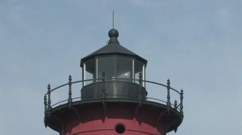 Nauset Lighthouse on Cape Cod Stock Footage 8521138