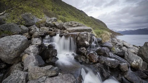 Naustvika coast, Sula Stock Footage 87769879