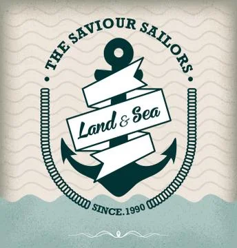 Nautical anchor vector Stock Illustration