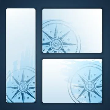 Nautical banners Stock Illustration