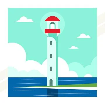 Nautical-beacon Stock Illustration