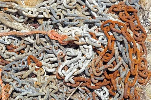Nautical chains Stock Photos