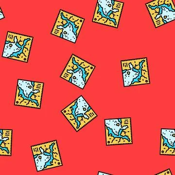 Nautical chart sailing sport vector seamless pattern 스톡 일러스트