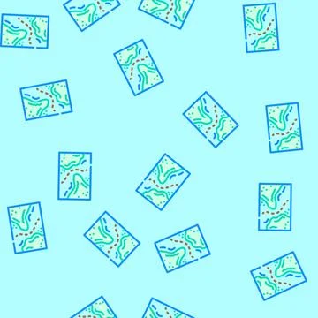 Nautical chart sailing sport vector seamless pattern 스톡 일러스트