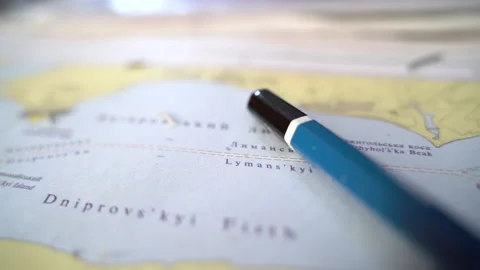 Nautical charts on the table. Slow motion Video stock 231148071