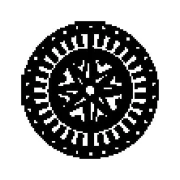 Nautical compass rose element representing global direction and guidance Stock Illustration