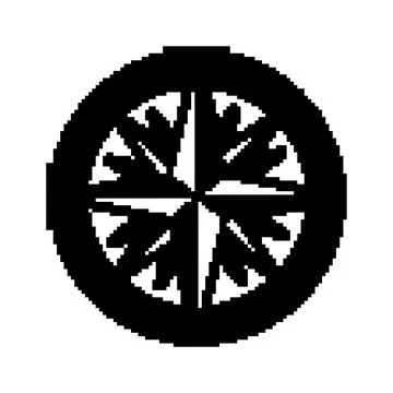 Nautical compass rose illustrating navigation and guidance Stock Illustration