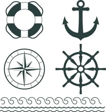 Nautical decoration vector Stock Illustration