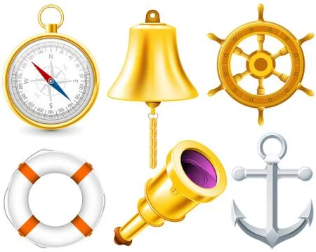 Nautical elements Stock Illustration
